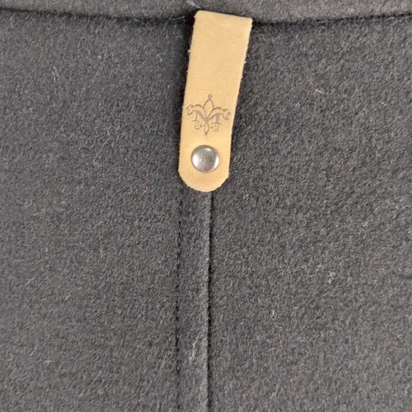 Mackage Montreal Wool Leather Peacoat Jacket Coat Size Medium EUC - Picture 4 of 12